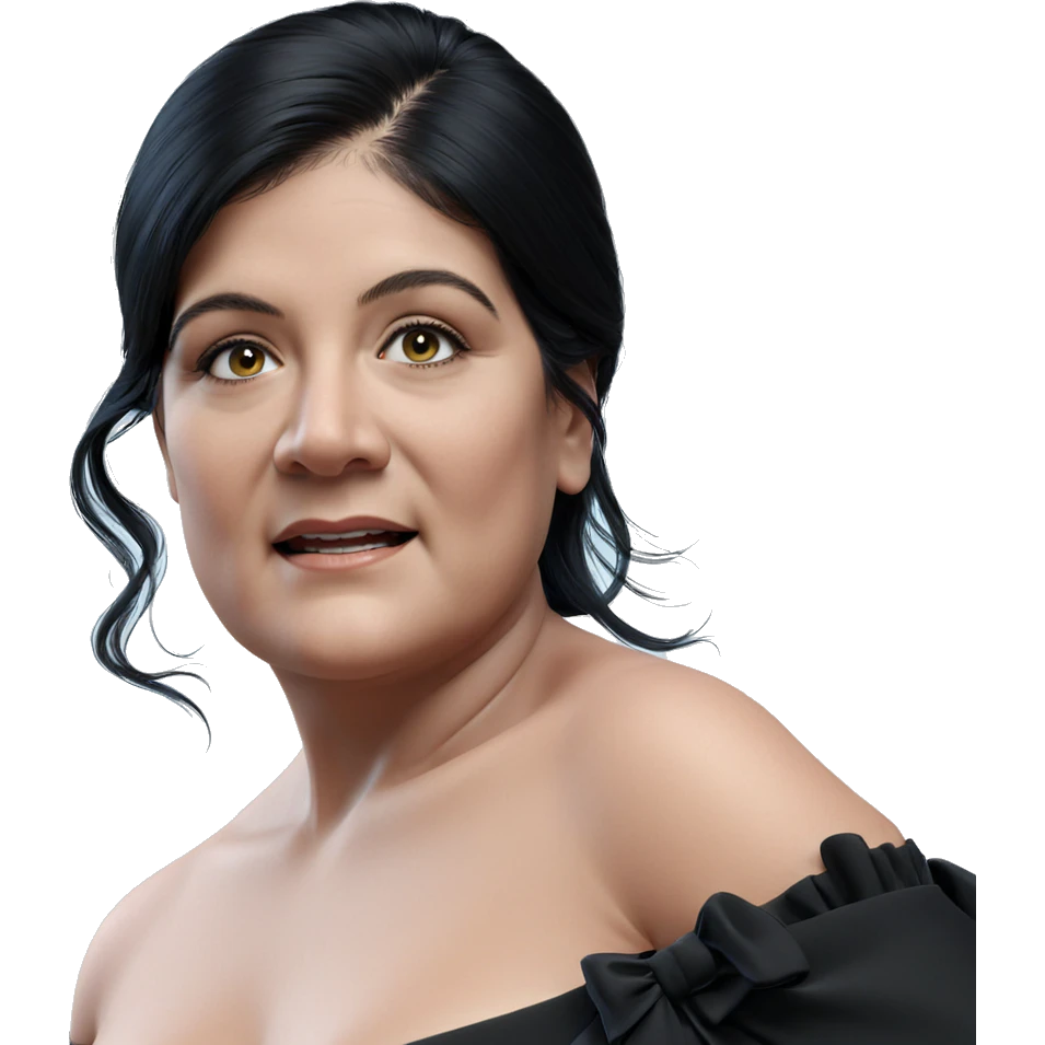 stunning girl in black dress emoji