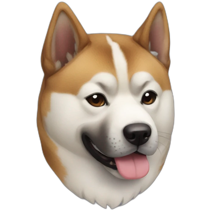 Akita inu brindle emoji