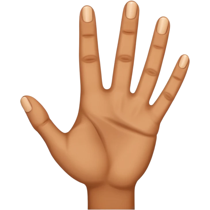 mano 4 dedos emoji