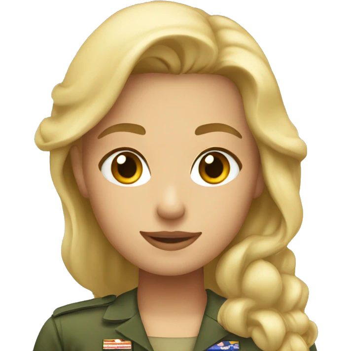 Blonde marine girl emoji
