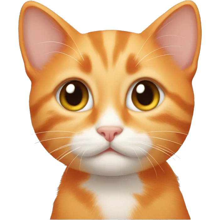 Orange kitten emoji