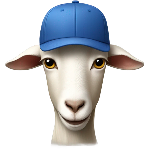 Goat with stockholm style cap emoji