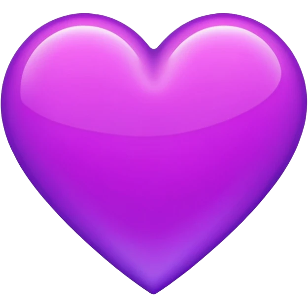 purple neon heart emoji