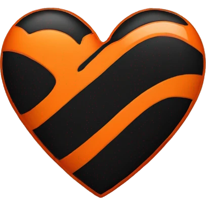 heart-orange-and-black-color emoji