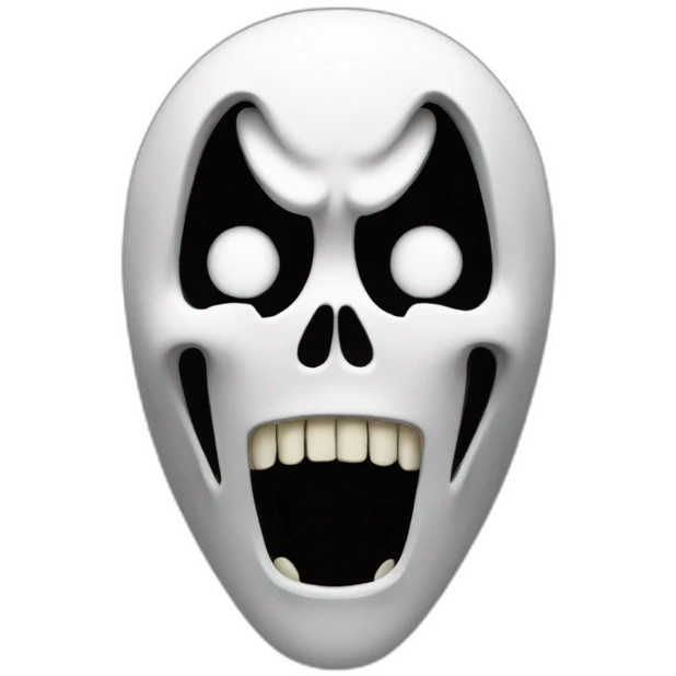 Ghostface scream emoji