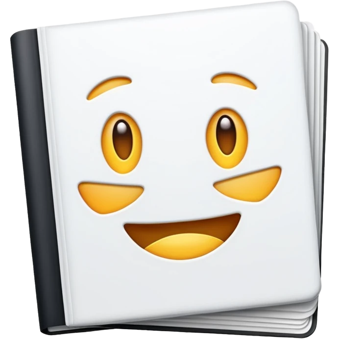 emoji of open magazines with nothing inside emoji