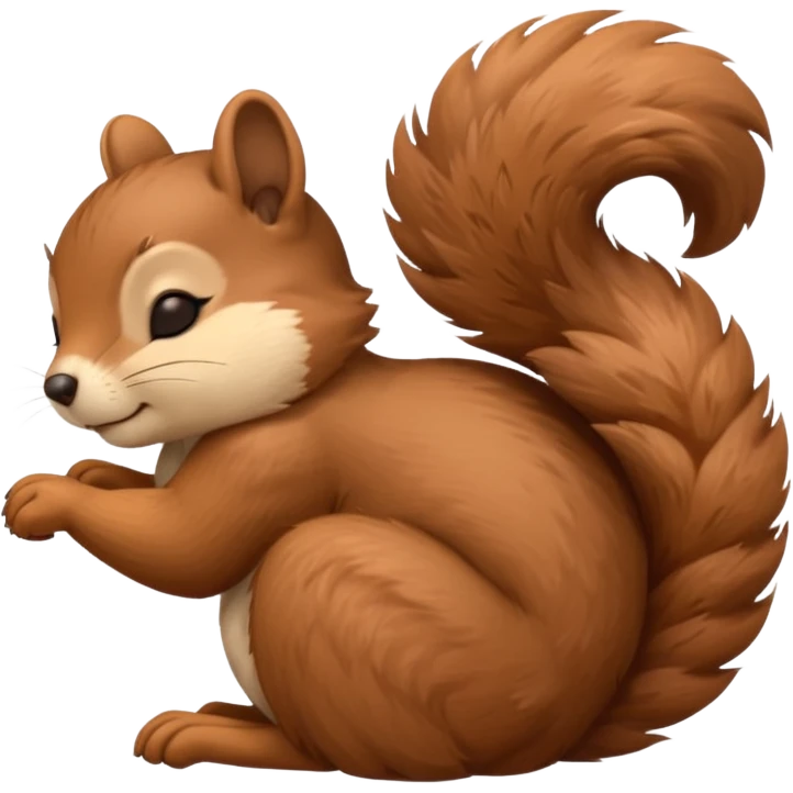 sleeping squirrel eyes closed emoji