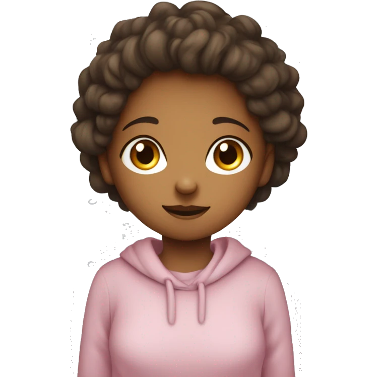 A cute girl westing a pullover with a text I love you so much Haris  emoji