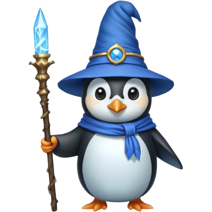 Penguin Wizard emoji