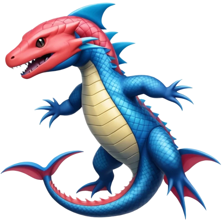 Salandit-Milotic-Feraligatr-Fakémon-hybrid-creature (full body)  emoji