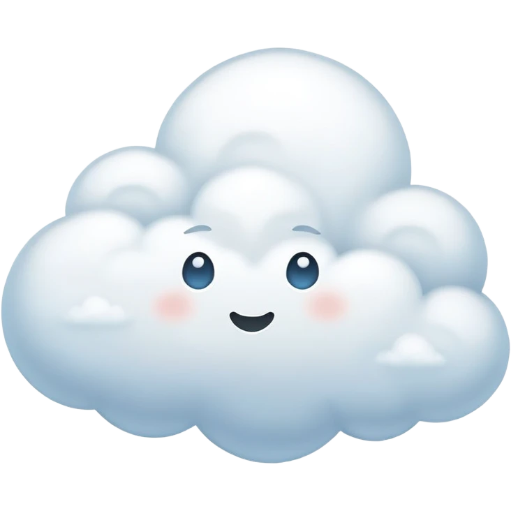 soft and light cloud icon emoji