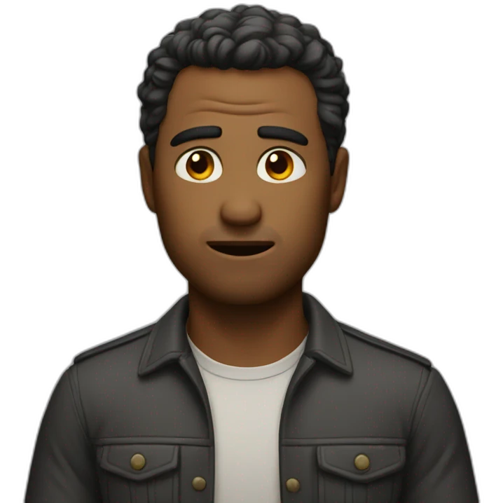 Man saying no emoji