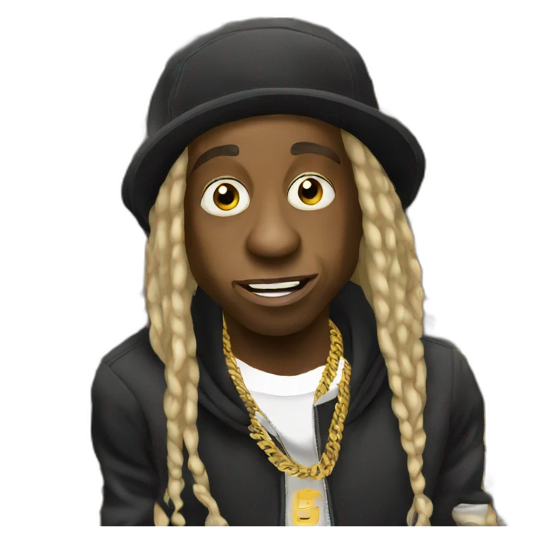 Lil Wayne rapping emoji
