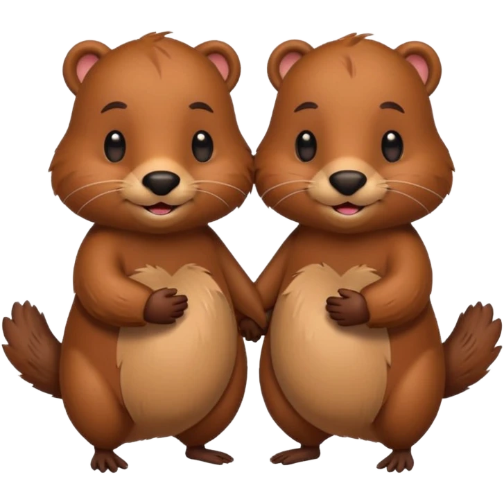 beavers in love emoji