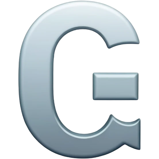 Font setting icon with letter C emoji