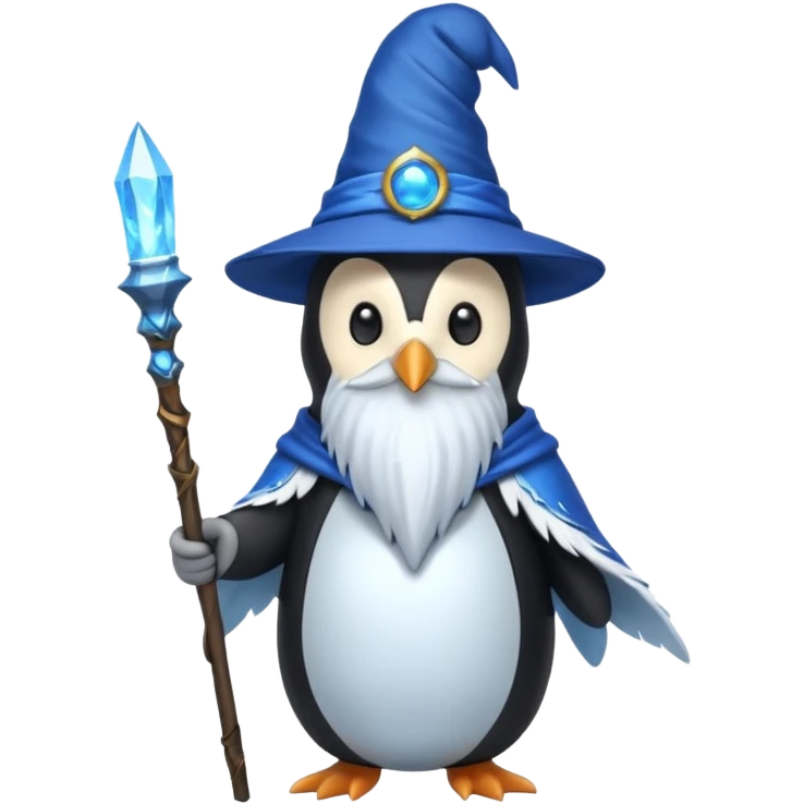 Penguin Wizard emoji