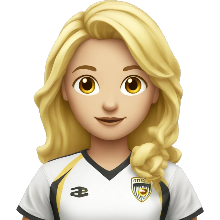 blond soccer girl emoji