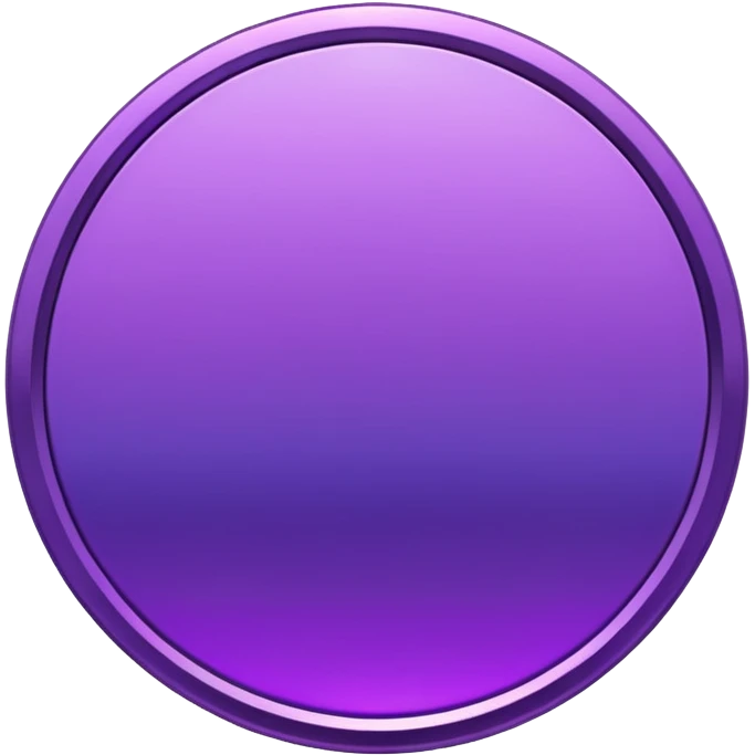 Purple modern Gradient coin 3d emoji