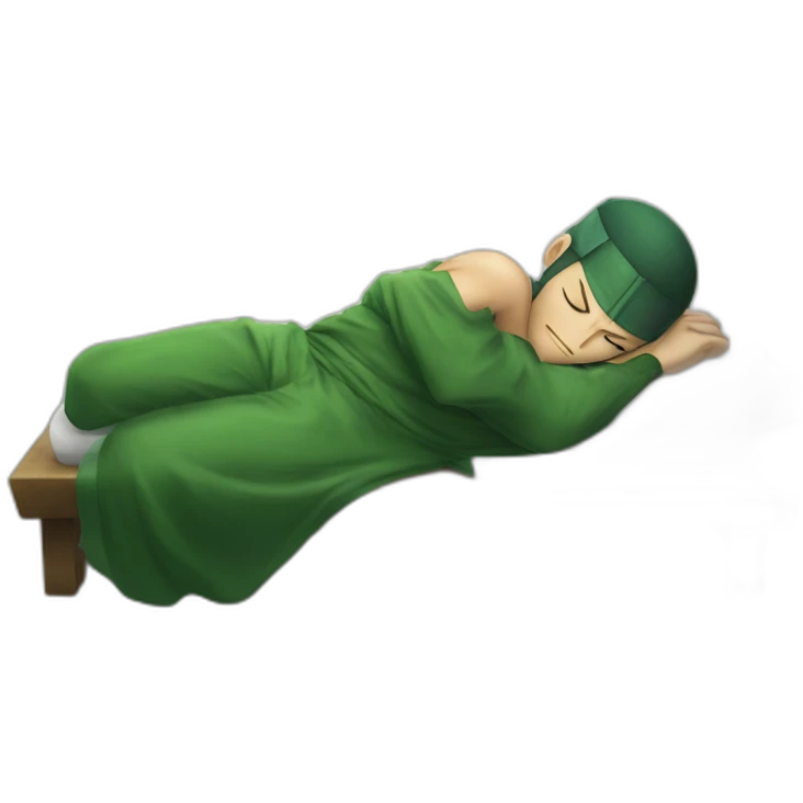 Roronoa Zoro sleeping emoji