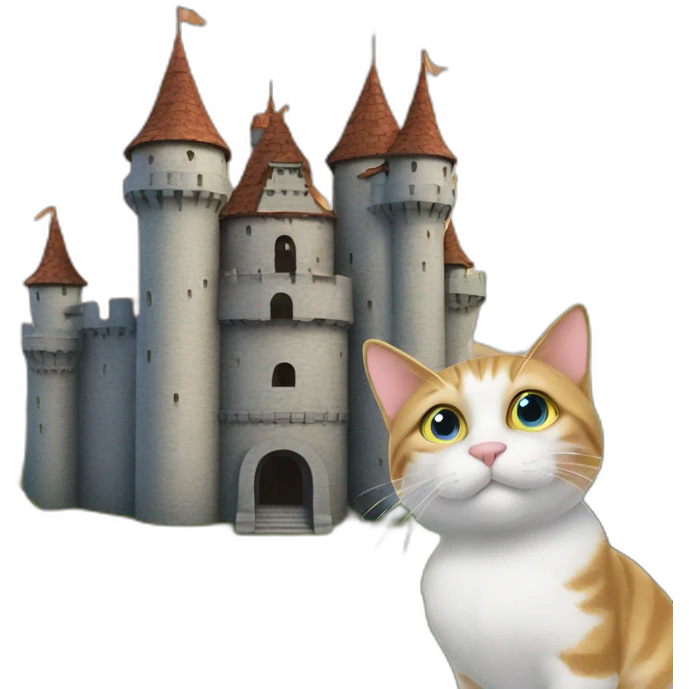 cat shaped castle emoji
