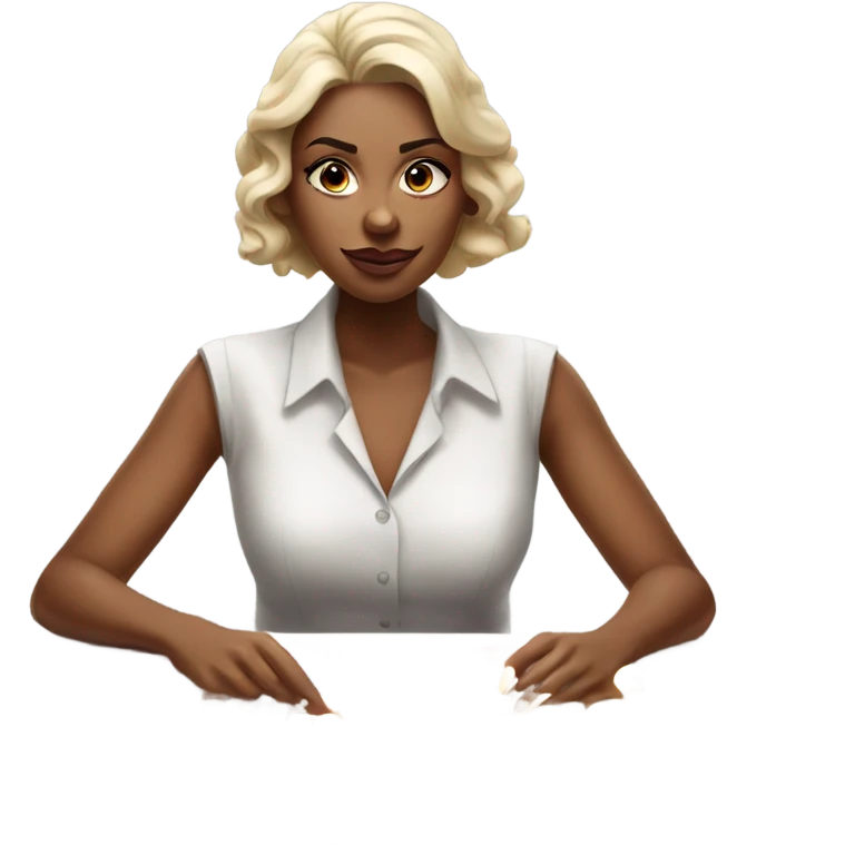 lady playing bingo emoji