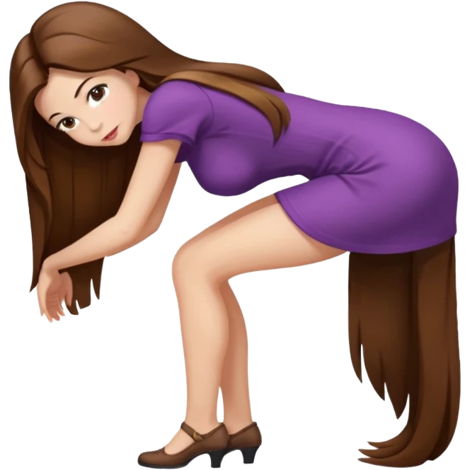 Naked women full view bent over emoji