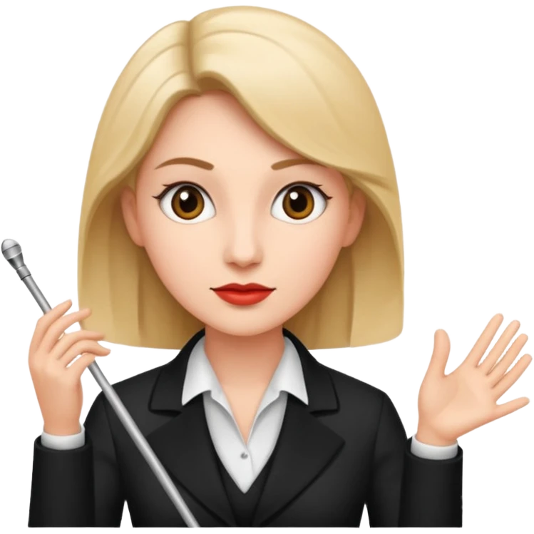 Female music conductor emoji