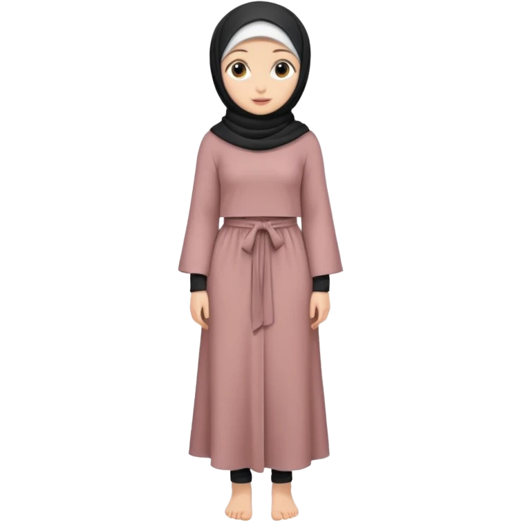 Girl hijab stand up full body and legs and big tits got naked emoji