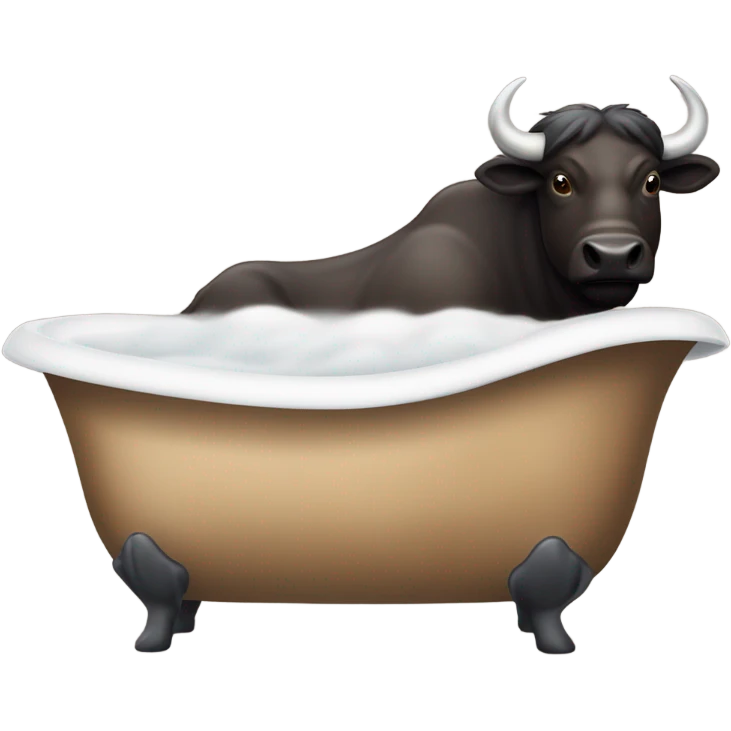 Buffalo in a bathtub  emoji