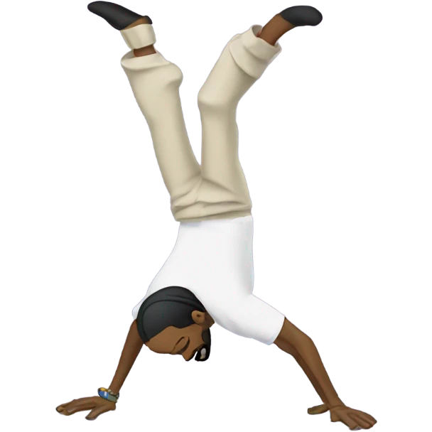 Snoop dogg doing a handstand  emoji