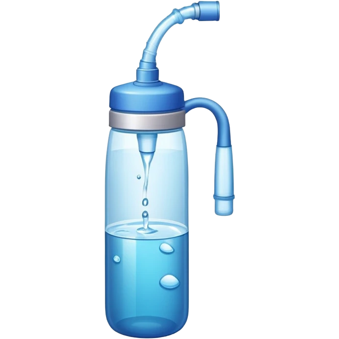 Halter fone e garrafa de água  emoji