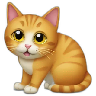 cat at the computer emoji