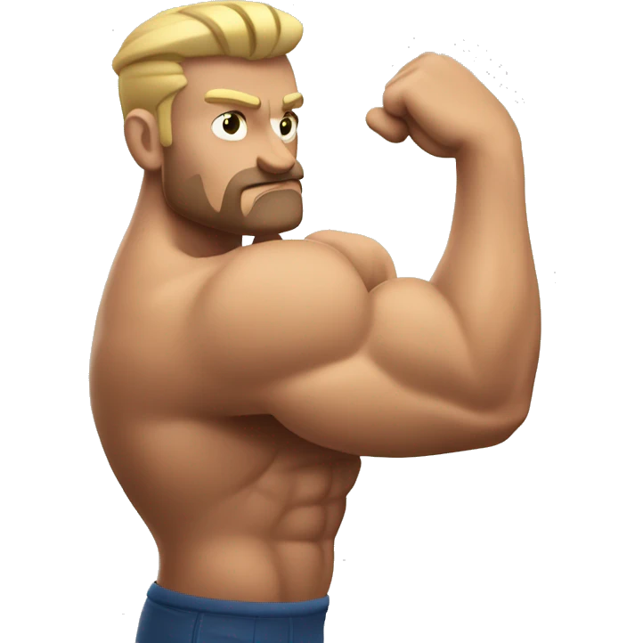 Arne Slot flexing bicep emoji