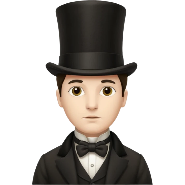 Man victorian style face emoji