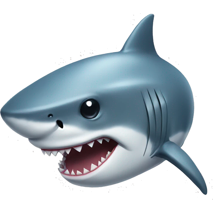 A shark wearing a hoodie emoji