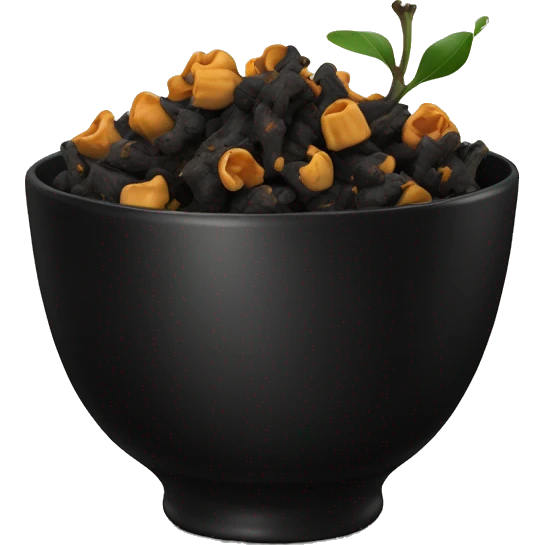 cloves in a black bowl emoji