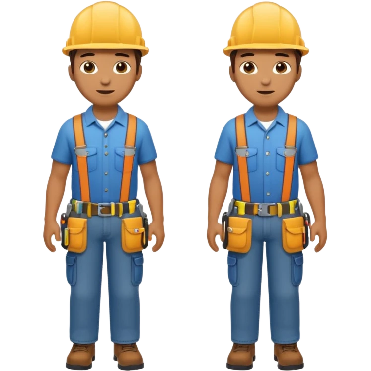 Repairs and Maintenance, tools belt, full body emoji