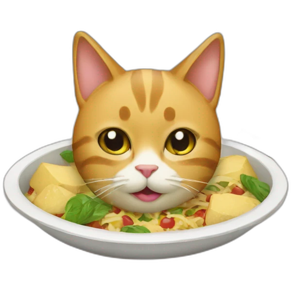 Cat foodie emoji