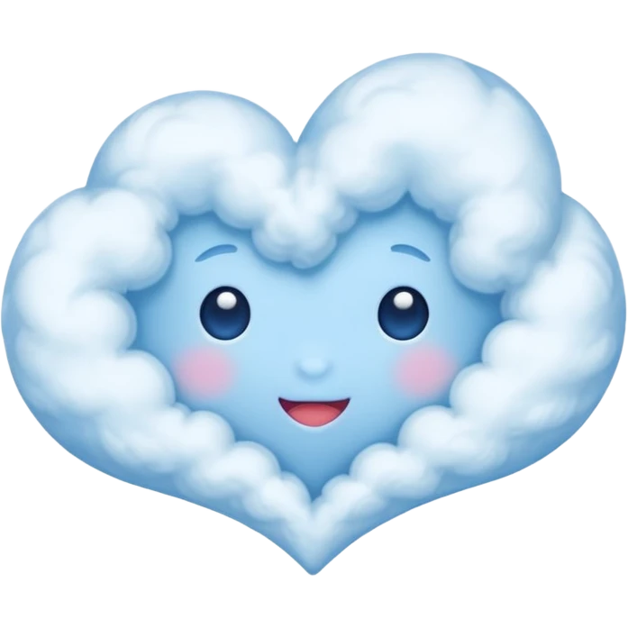 blue cloud heart emoji