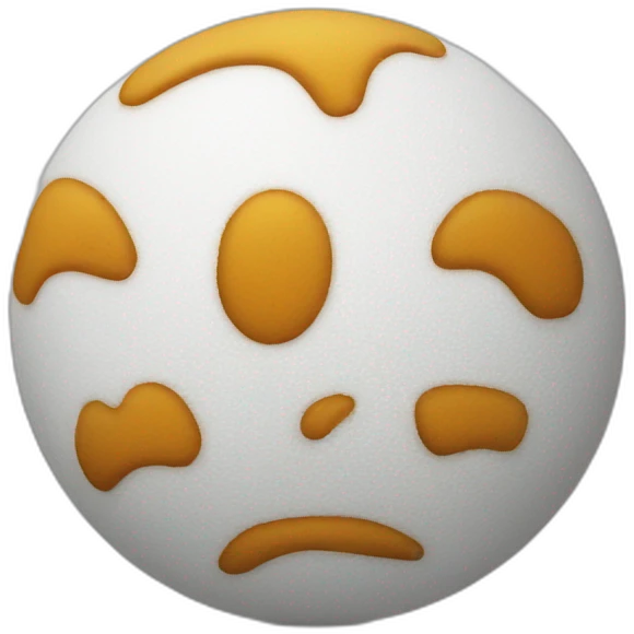 A foam ball emoji