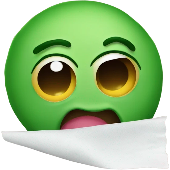 Boogers on tissue emoji