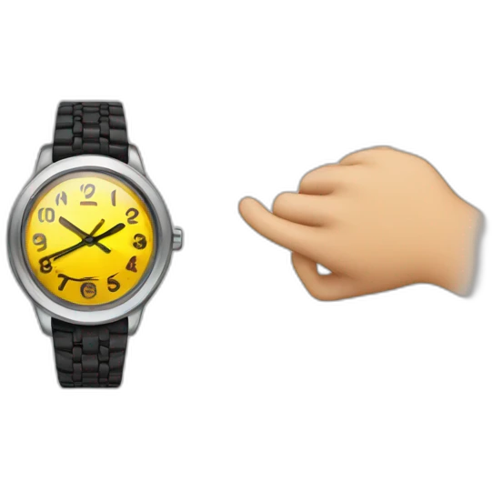 person looking watch emoji