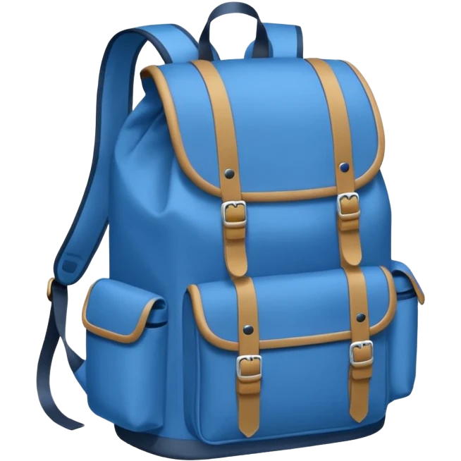 Blue backpack emoji