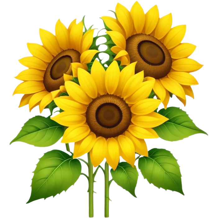 Beautiful sunflower bouquet  emoji