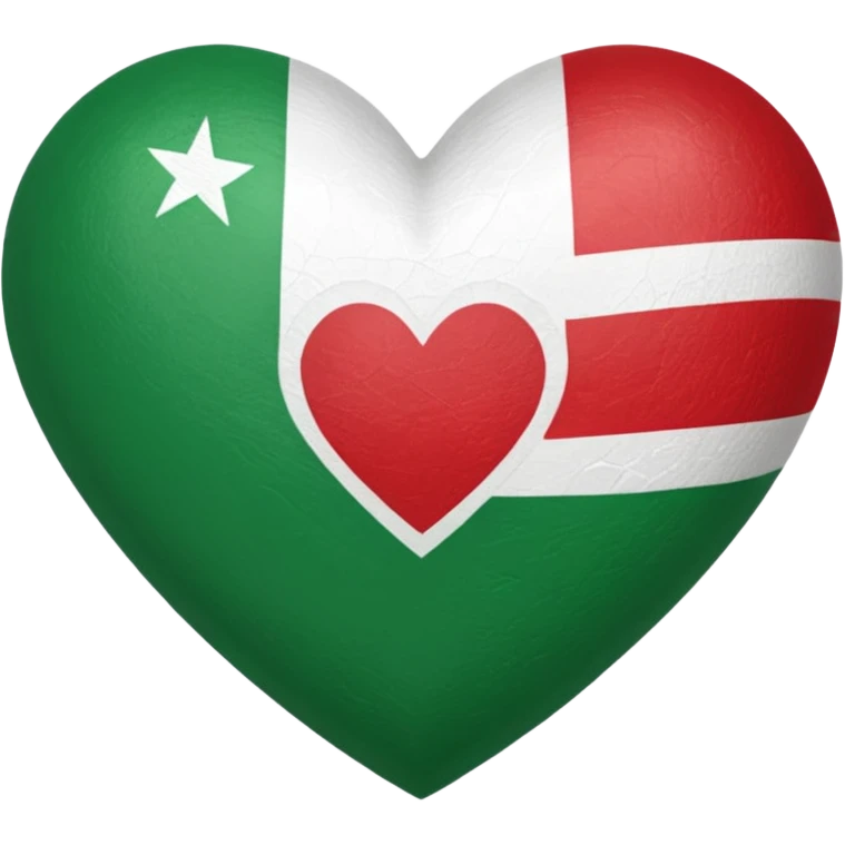 Somaliland flag emoji, heart-shaped emoji