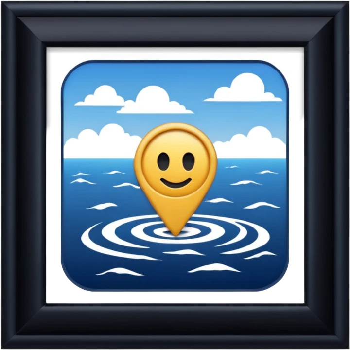 Location mark navy emoji