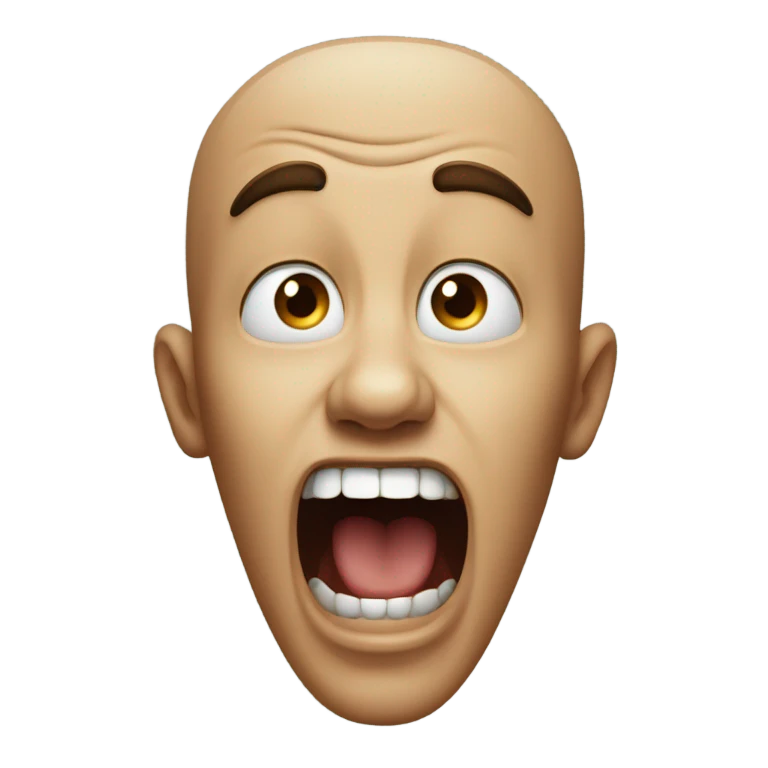 Screaming emoji