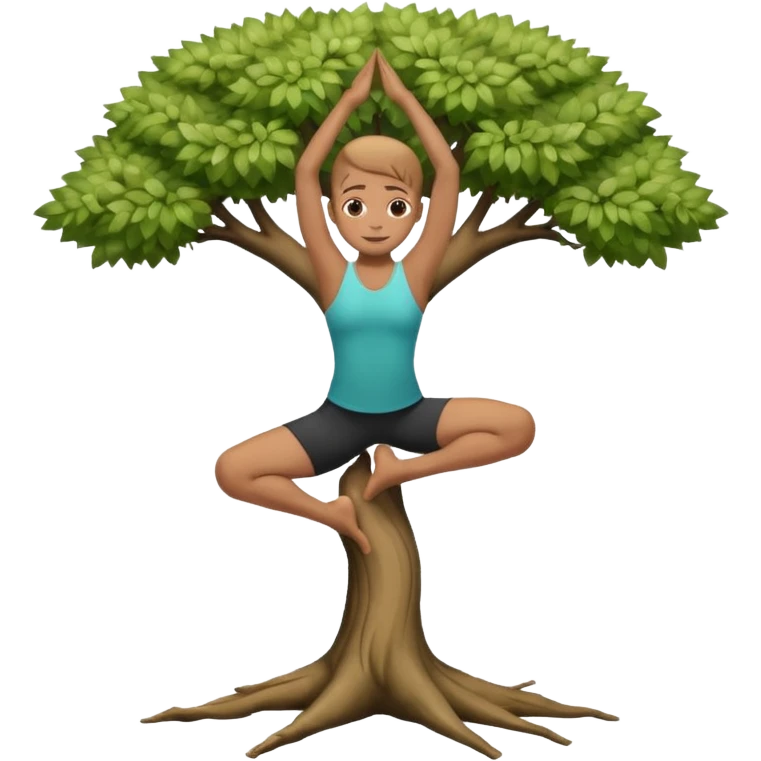 tree pose emoji