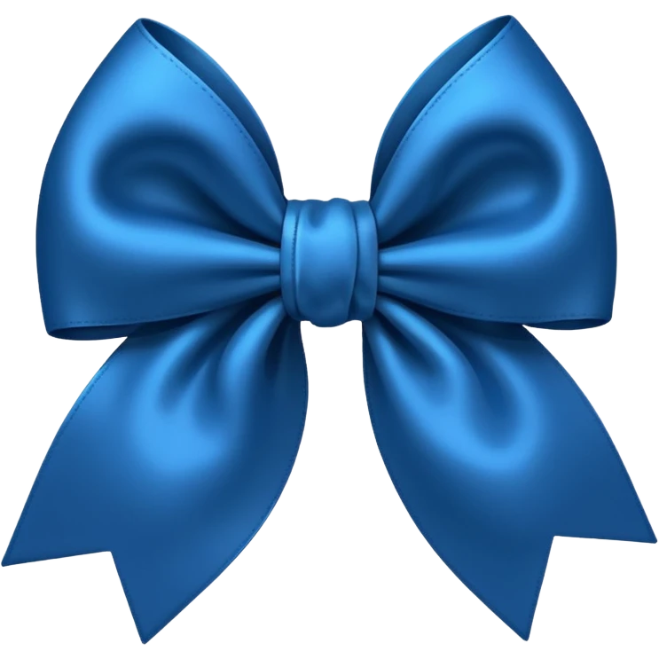 Laço azul escuro  emoji