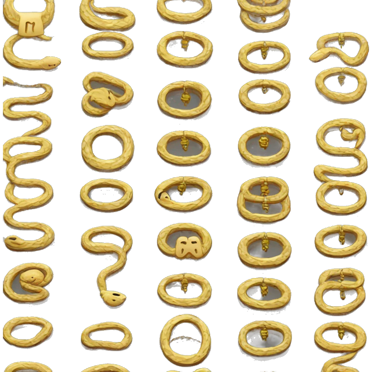 Snakes as medal chains, meteorites as medal plates emoji